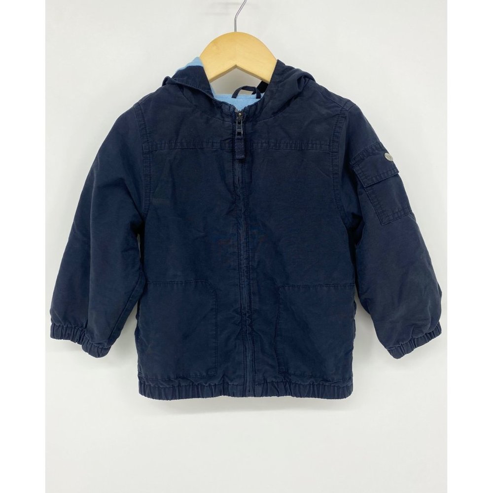 Gymboree navy blue jacket coat full zip size 2T-3T